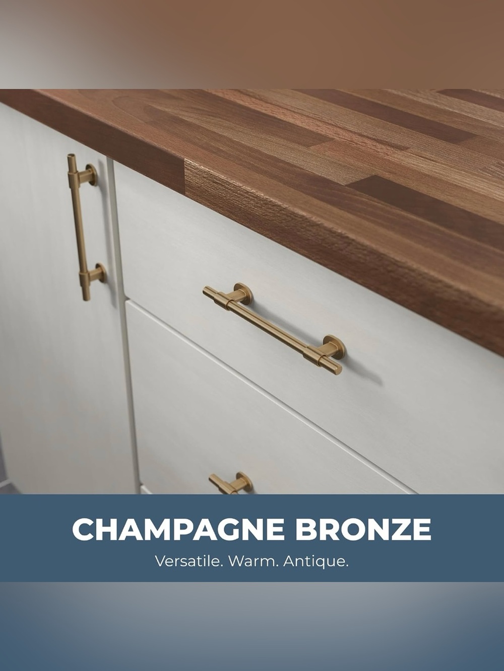 10 x 3” Champagne Bronze Cabinet Handles / Drawer Pulls • Franklin Brass